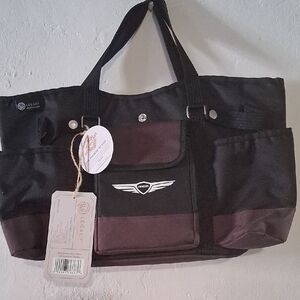 Legacy Wine And Cheese Picnic  Black and Brown Duffel Bag with Versatile Design